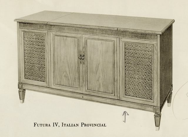 Fisher Futura IV Italian Provincial Console