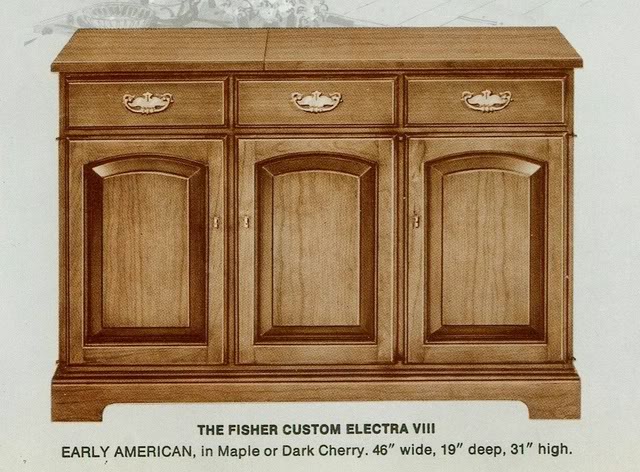 Fisher Custom Electra VIII Early American Console