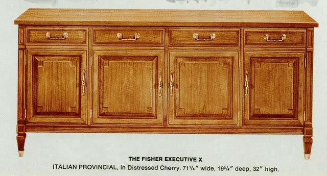 Fisher Executive X Italian Provincial Console