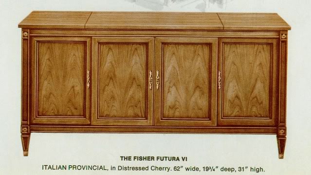 Fisher Futura VI Italian Provincial Console