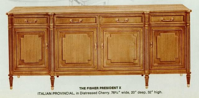 Fisher President X Italian Provincial Cabinet